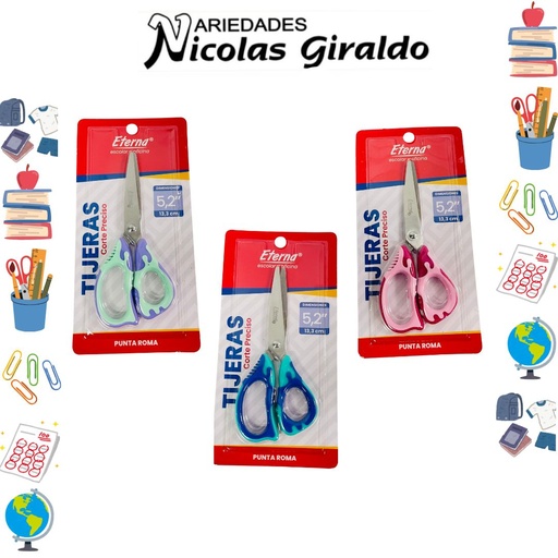 [ET1388] Tijera eterna #5.2 blister mango color 