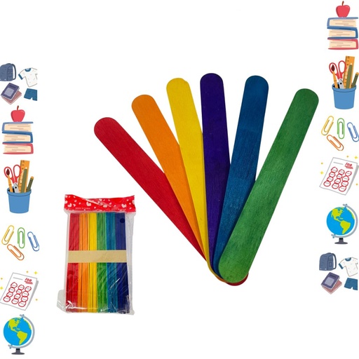 [SE6863] Palos paleta grueso x50 color 