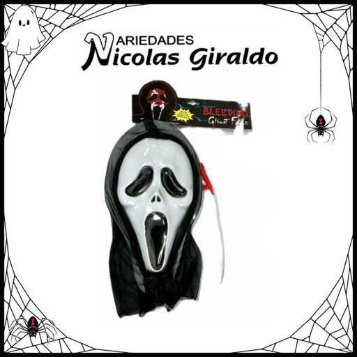 [38-342] @Mascara halloween scary con sangre