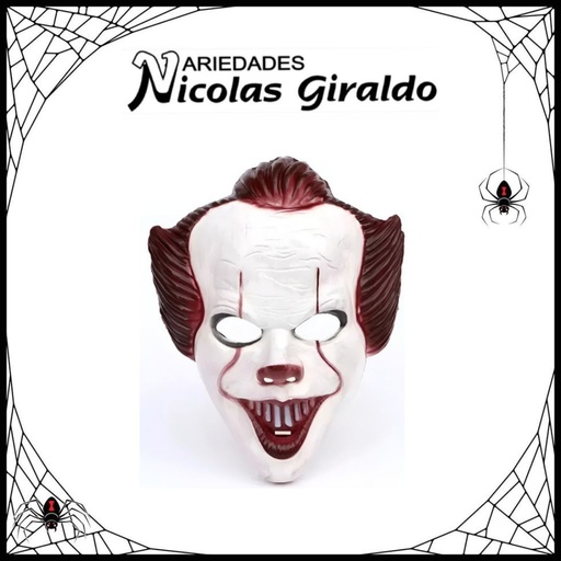 [YN-1401] Mascara halloween payaso it sin pelo