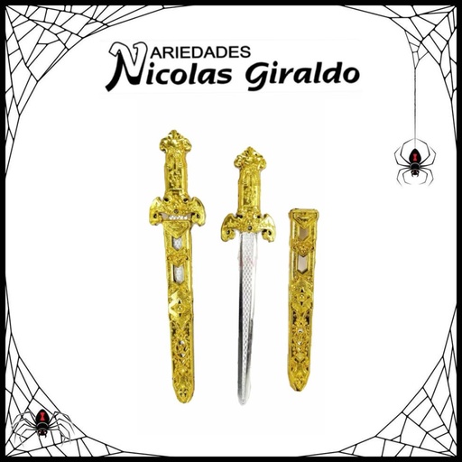 [YN-1639] Espada halloween dorada pequeña 