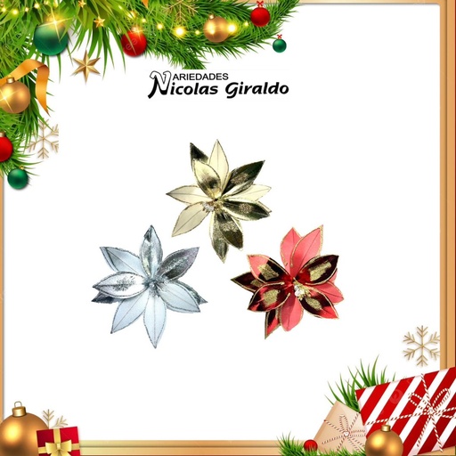 [A0324-F] @FLOR NAVIDAD MEDIANA 