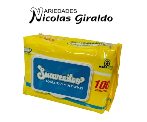 [ET1373] Pañitos humedo suavecitos X100 amarillo