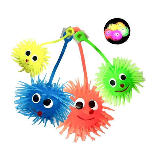 [SL1-7] Bolitron redondo peludo color neon