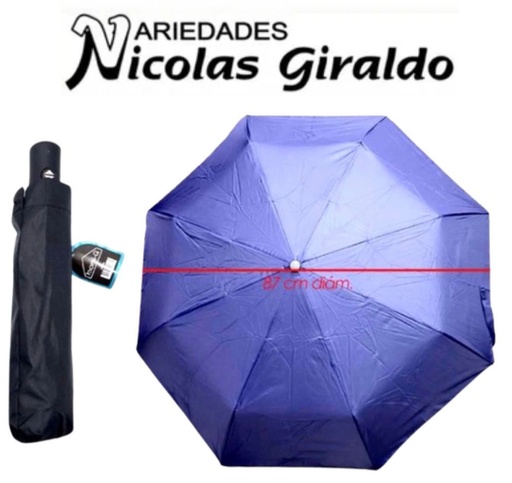 [HQ154] Sombrilla dama automatica homi-q sin filtro color oscuro 