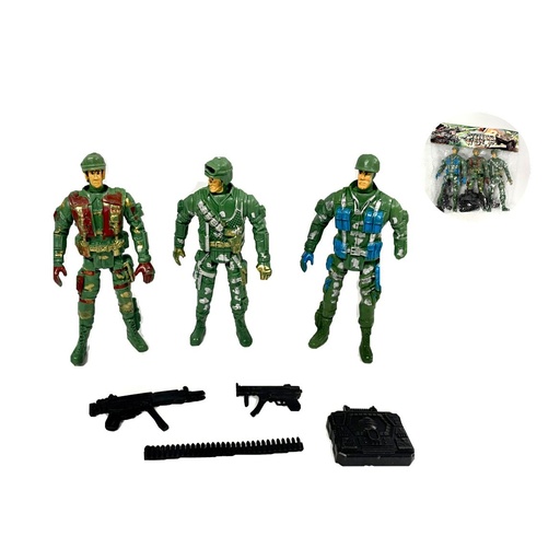 [MG21396] Soldado x3 en bolsa