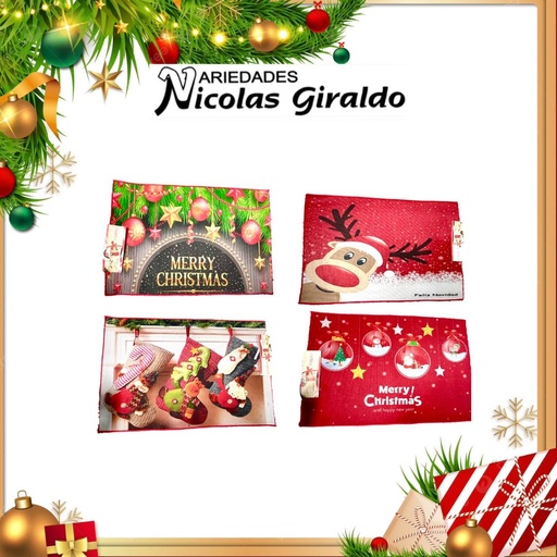 [306-2] (19W-1)TAPETE NAVIDEÑO DE PISO  