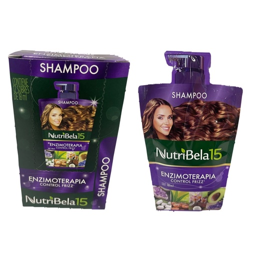[21500011] Shampoo nutribela enzimoterapia (morado) sobre x12 