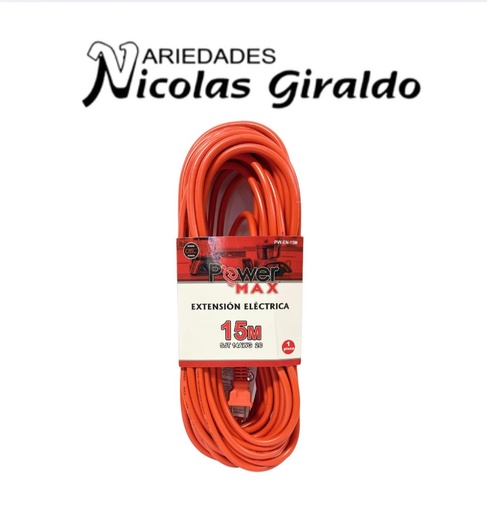 [PW-EN-15M] Extension naranja power max x15 metros 