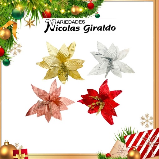 [AL026-138] @FLOR NAVIDAD GRANDE SURTIDA