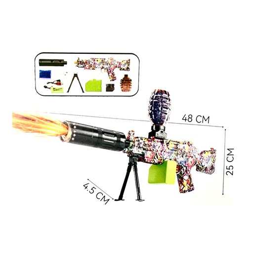 [MG53319] Lanza hidrogel grande fino de bateria recargabe