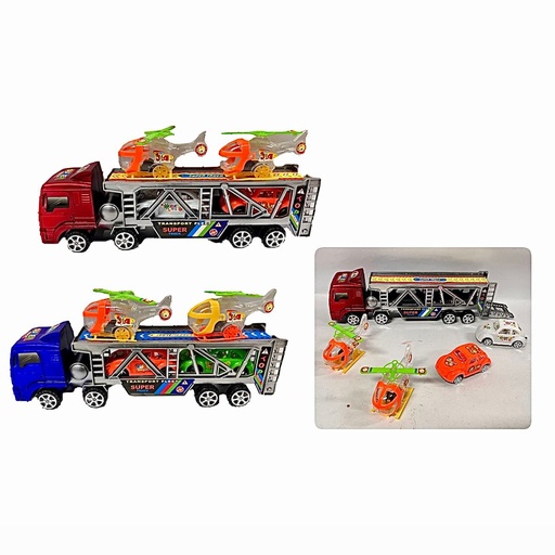 [MG48376] Carro niñera grande con carros y helicoptero