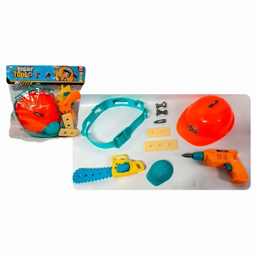 [578-2] @Set de herramientas con casco