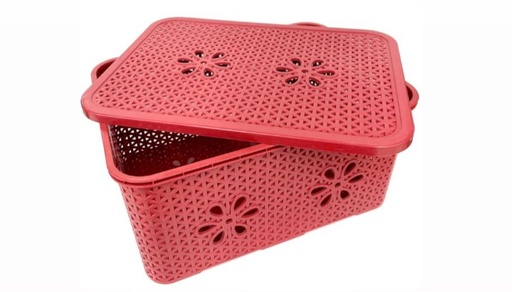 [CF2010B] Canasta floral rectangular pqt x6