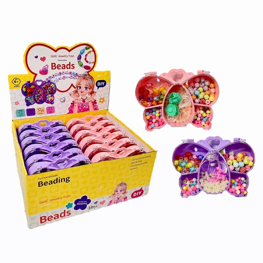 [MG53077] Set niña para hacer manilla estuche fino caja x12