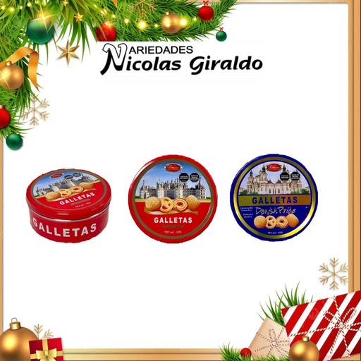 [UR-22257] GALLETA NAVIDEÑA DUKEZA X150GR EN LATA