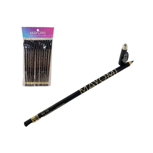 [CLD-2207-1] Lapiz ojos sencillo negro x12 