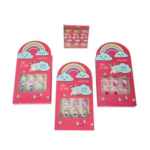 [CU-3206] Uñas infantil caja paquete x12 
