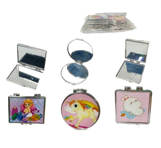 [BMR-6257] Espejo cartera sencillo estampado PQT X12 