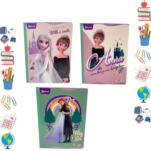 [563892] Cuaderno xpresarte cosido licencia 100H cuadro frozen 