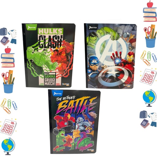 [563899] Cuaderno xpresarte cosido licencia 100h cuadro avengers 