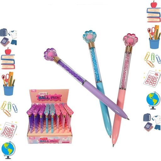 [PTQ1328] Lapicero figura huella caja x48