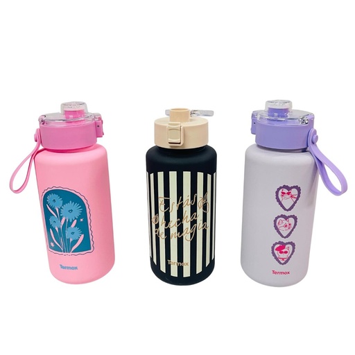 [211208] Termo pink liso estampado mujer 1200ml 