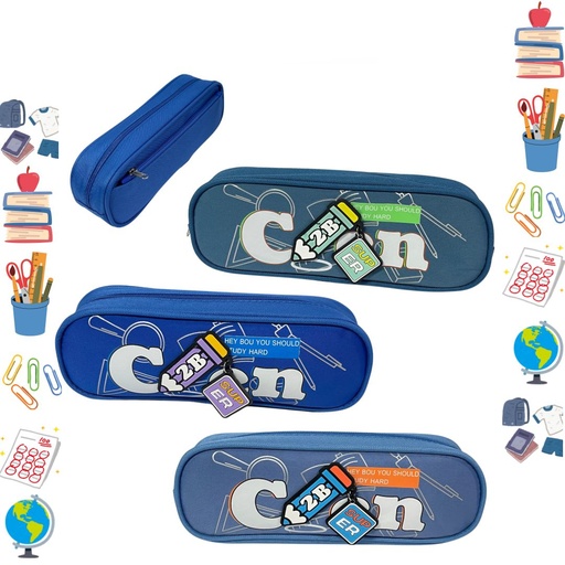 [JD9389] Cartuchera fina cien 2 cierre 