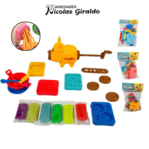 [CA3855] Juego de plastilina con moldes
