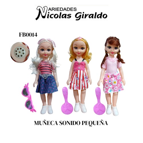 [FB0014] (88014-14)Muñeca sonido pequeña 