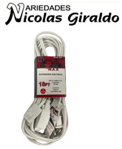 [PW-EB-18FT] Extension blanca power max x18FT 