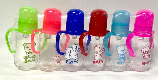 [PPT-23] Tetero asa pequeño 5oz traslucido paquete x6 