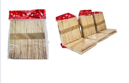 [SE9006] Palos paleta delgado natural x50 pcs PQT X12