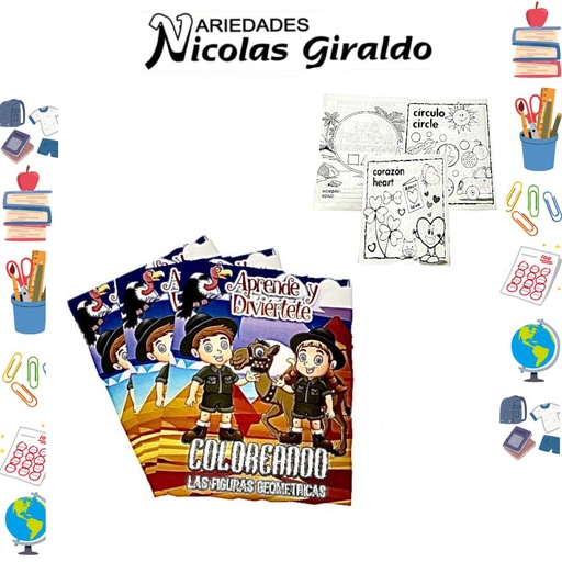[44-400] Libro colorear economico PQT X12