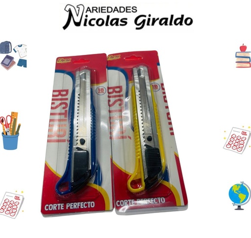 [ET121] Bisturi eterna encartonado semi grande PQT X12