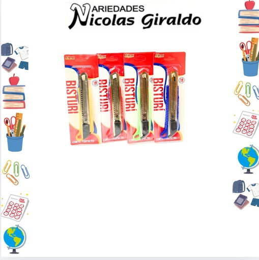 [ET121] Bisturi eterna encartonado semi grande PQT X12