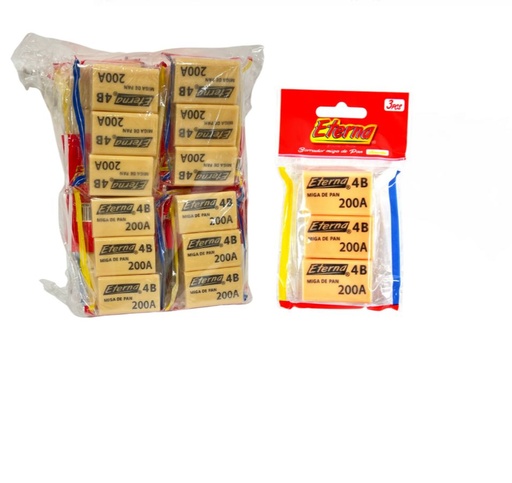 [ET409] Borrador miga de pan beige x3 eterna PQT X20