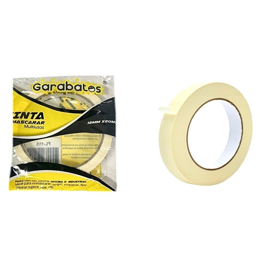 [FL-115] Cinta enmascarar 1/2 pequeña garabato PQT X12