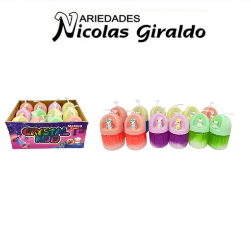 [SE9871] Slime grande redondo con muñeco CJA X12  
