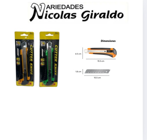 [SC0249] Bisturi encartonado grande fino 