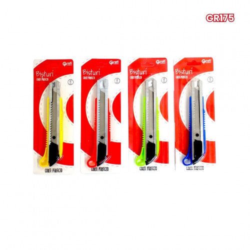 [GR175] Bisturi encartonado semi grande graficolors PQT X12