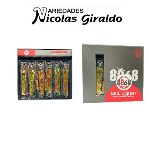 [ZM25-1038] Corta uñas jumbo estampado caja x12 