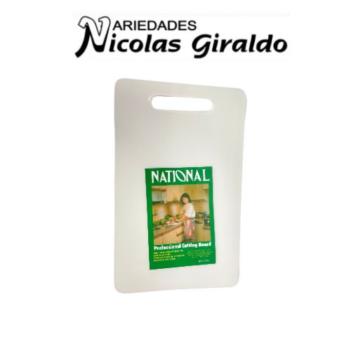 [889642] Tabla picar national blanca pequeña 37x23 