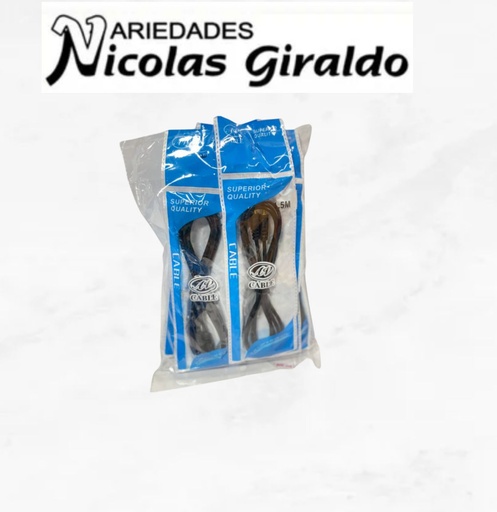 [CNG-061] Cable de audio 1x1 pqt x12