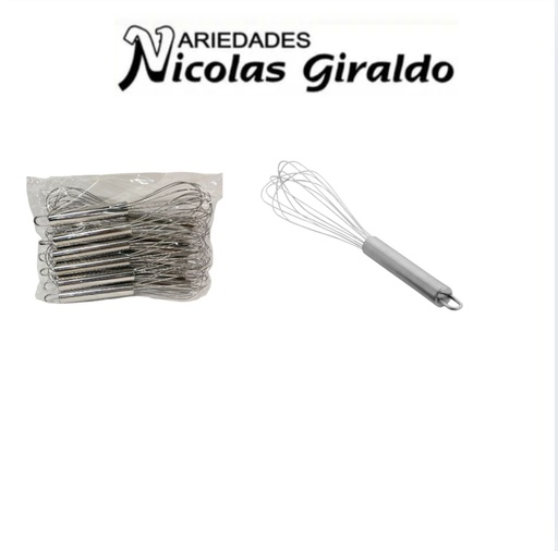 [CNG-060] Batidor manual pequeño 22 cm pqt x12