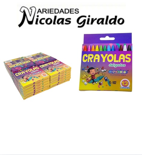 [FL-102] Crayola delgada economica x12 CJ X24