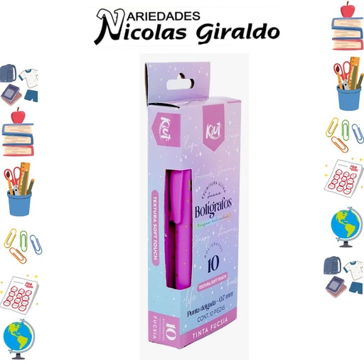 [557222] lapicero norma kiut fucsia x10 