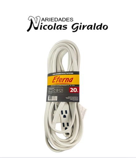 [ET1325] Extension blanca eterna fina 20FT   