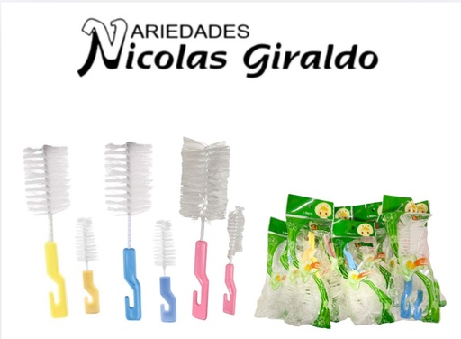 [PT11980] Escobillon tetero x2 pequeño PQT X12