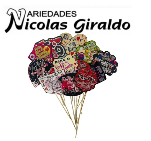 [111084] Pin piropos cariñitos x12 san valentin